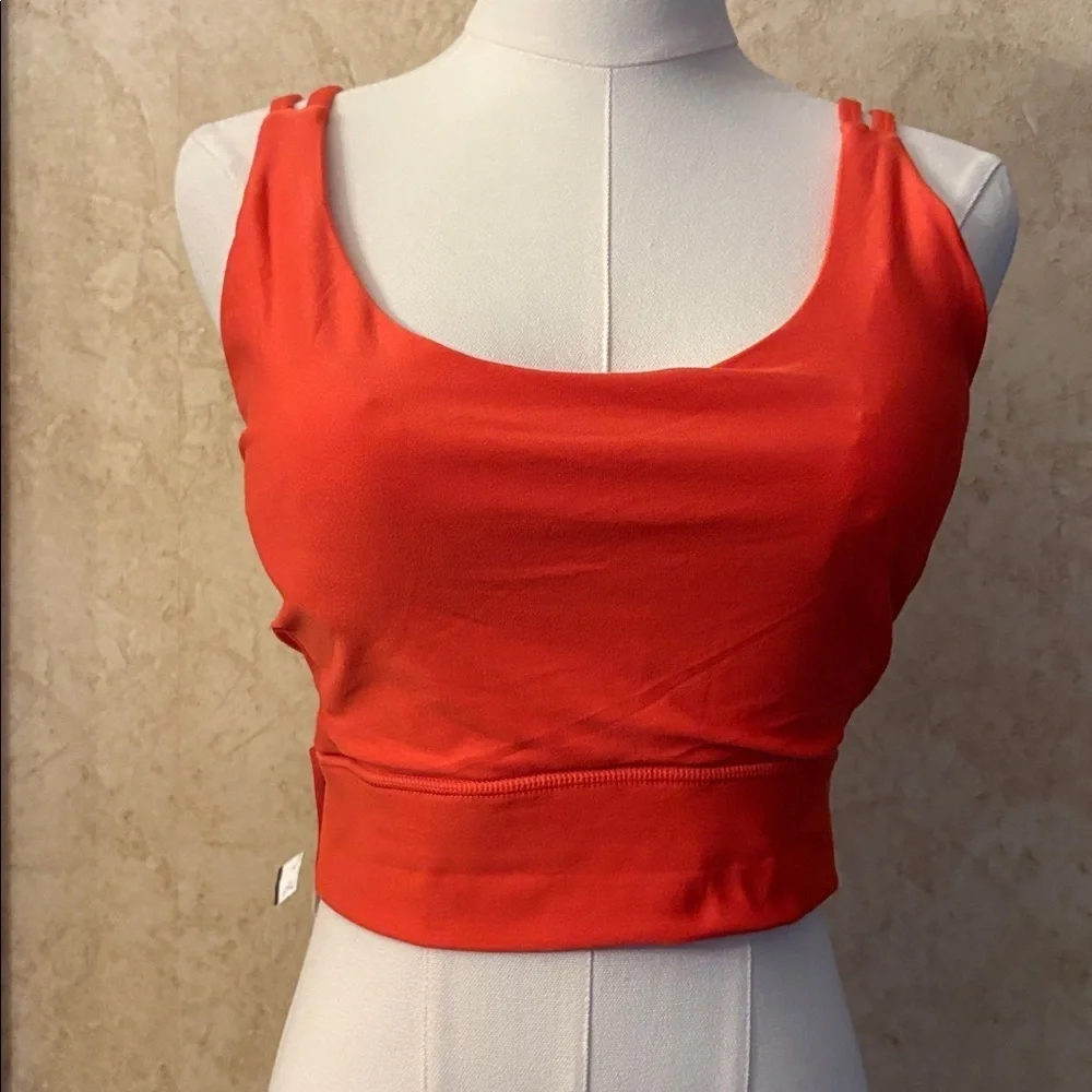 Body Up  Strappy Back Sports Bra in Begonia Pink